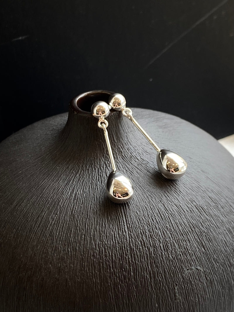 Polished Pebble Drop Earrings