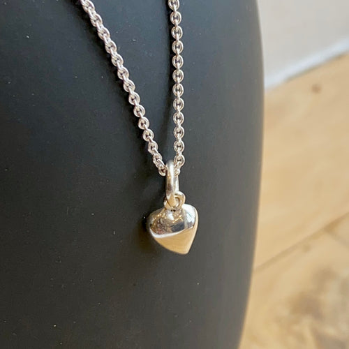 Polished Pebble Hearts Necklace