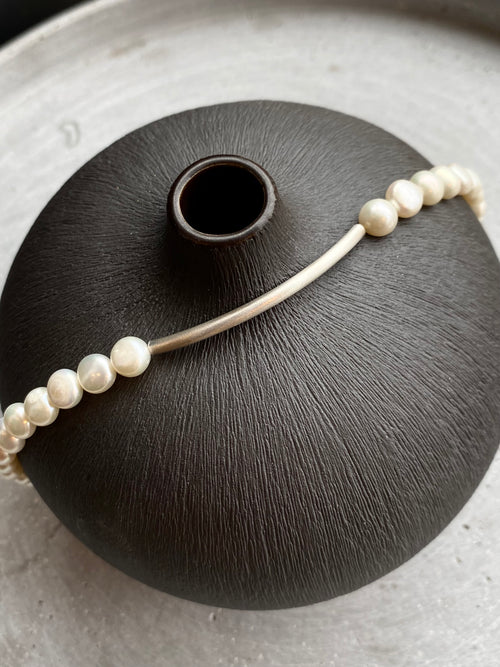 Pearl And Silver Necklace