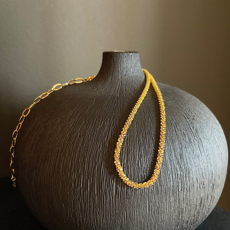 Gold Sparkle Choker Necklace