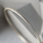 Dotty Textured Silver Classic Bangle