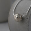 Dotty Solid silver Bead Necklace
