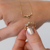 Dotty Solid Gold Organic Diamond Necklace