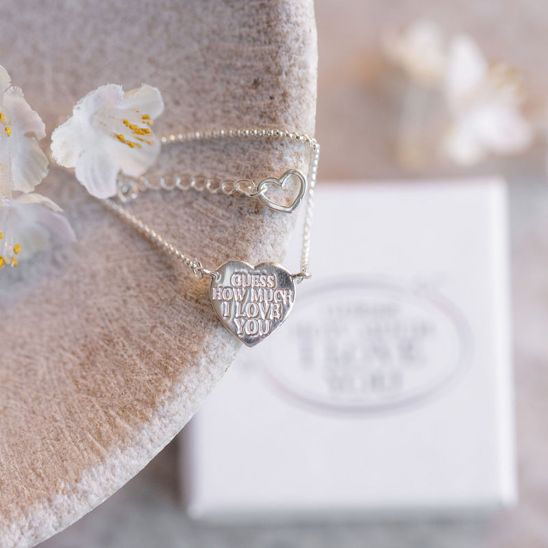 My Heart Belongs To You Silver Heart Chain Bracelet -  Guess How Much I Love You Collection