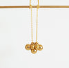 Kira Clusterball Stainless Steel Goldplated Necklace