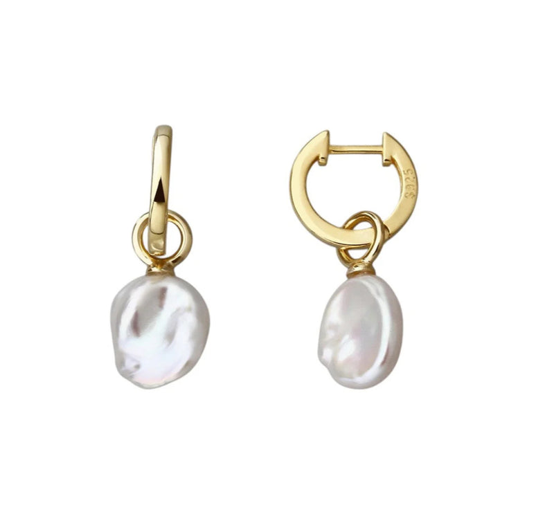 Baroque Pearl Round Huggies
