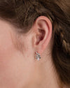 Silver Leaf Stud Earrings