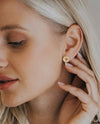 Mini Gold Barnacle Hoop Studs