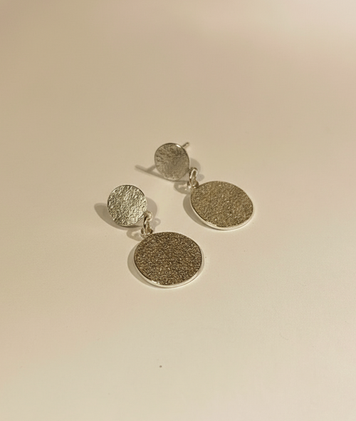 Dotty Disc Drop Earrings