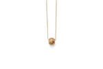 Dotty Textured Solid Gold Worry Bead Pendant