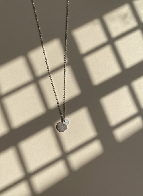Dotty Disc Double Pendant