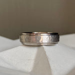 Titanium Hammered Ring