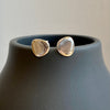 Artic Silver Stone Stud Earrings