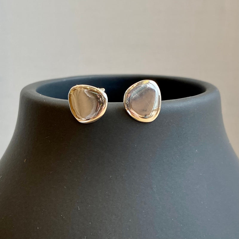 Artic Silver Stone Stud Earrings
