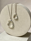 Large Sapphire Circle Pendant