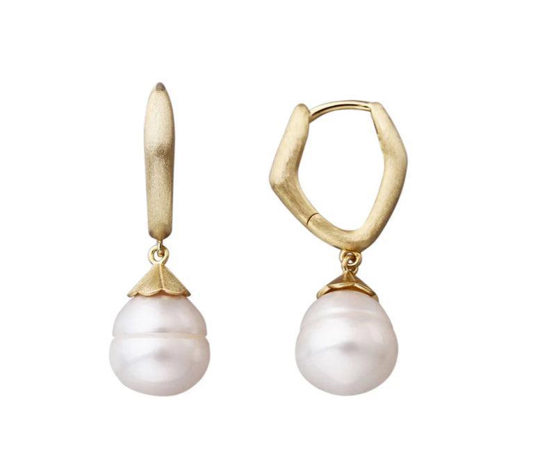 Pearl Hoop Huggies