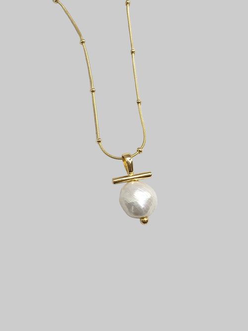 Pearl And Bar Pendant