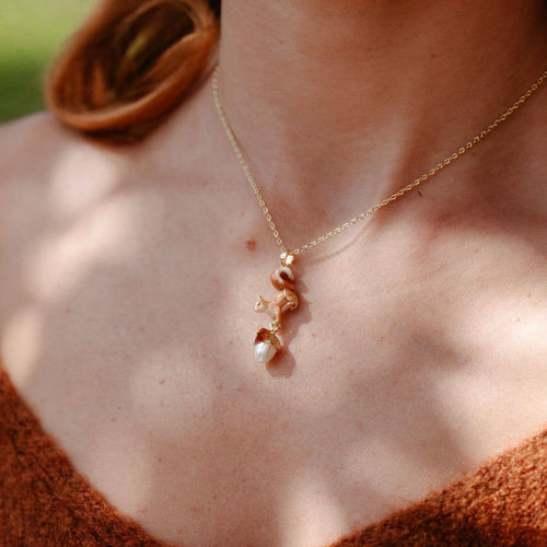Squirrel & Acorn Pendant