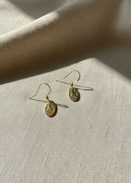 Lunar Cascade Hook Earrings Gold