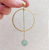 Large Circle Pendulum Earrings