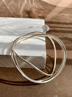 Triple Silver Interlocked Bangle