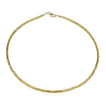 Rolled Gold Tube Necklace