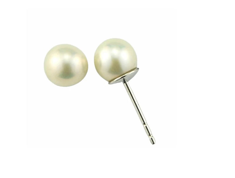 Round Pearl Studs