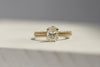 Claw Set Dotty Band with 1ct  Oval LAB diamond