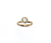 Contemporary Simple Round Solitaire with 1ct Lab Diamond