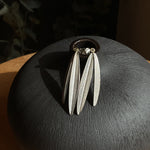 Double Barley Lead Diamond Stud Earrings
