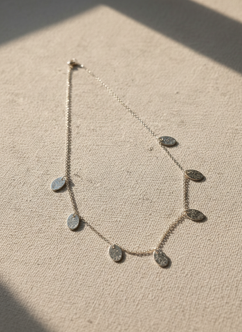 Lunar Cascade Necklace silver