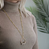 Clouded Leopard Hoop Pendant