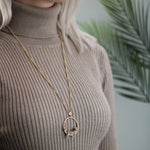 Clouded Leopard Hoop Pendant