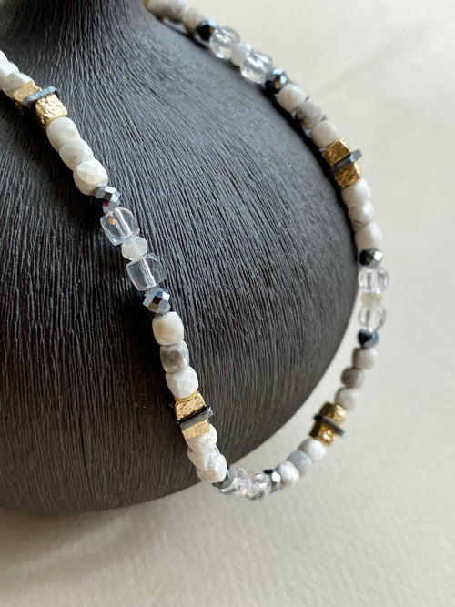Multi-Element Beaded Necklace