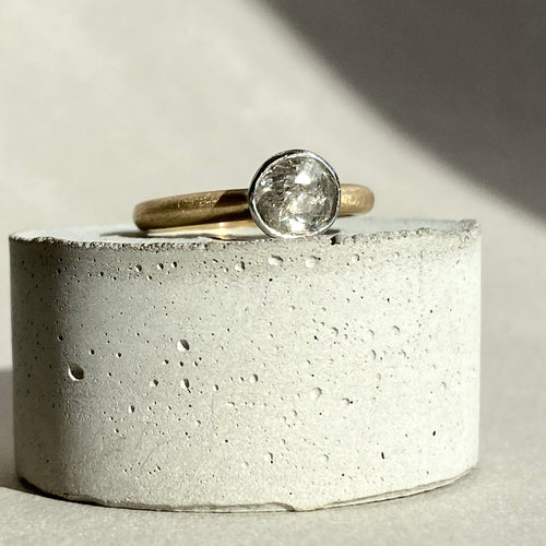 Gold Old-Cut Diamond Ring