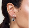 Bejewelled Moth Drop Earrings