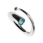 Silver Spiral Wiggly Ring