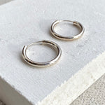 Chunky Silver Hoops