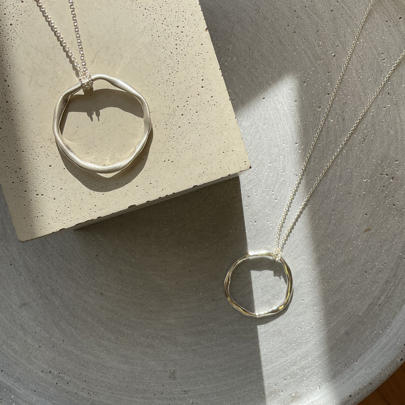 Large Organic Circle Pendant