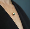 Brass Cup And Aventurine Necklace