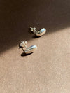 Polished Beach Pebble Stud Earrings