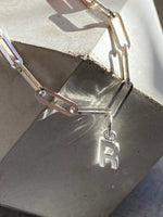 Letter ‘R’ On Chunky Paperchain Bracelet