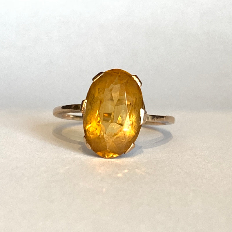 SALE Rose Gold Citrine Ring Was £400