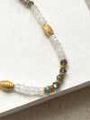 Rainbow Moonstone And Labradorite Necklace