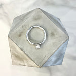 Silver Square Top Ring