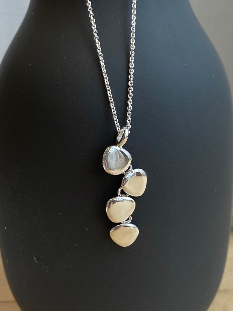 Artic Silver Stone Drop Pendant