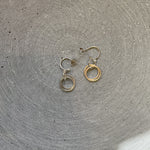 Double Circle Drop Earrings