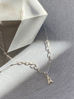 Letter ‘A’ Pendant On Delicate Paperchain Necklace