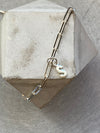 Chunky Paperchain Necklace With S Letter