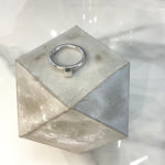 Silver Square Top Ring